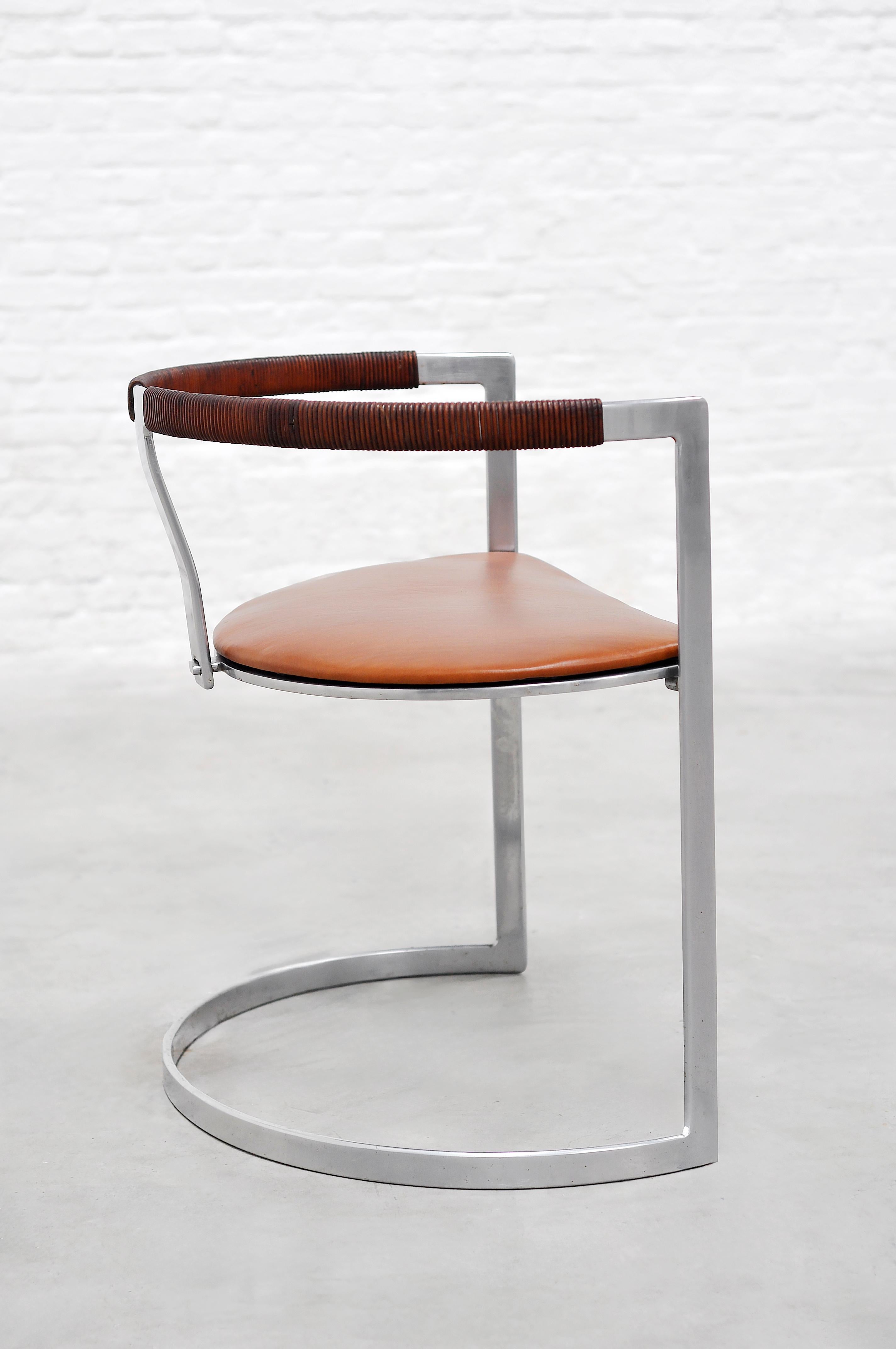 Preben Fabricius & Jørgen Kastholm Model BO-591 chair  for BO-EX, Denmark, 1960s In Good Condition In Antwerp, Antwerp