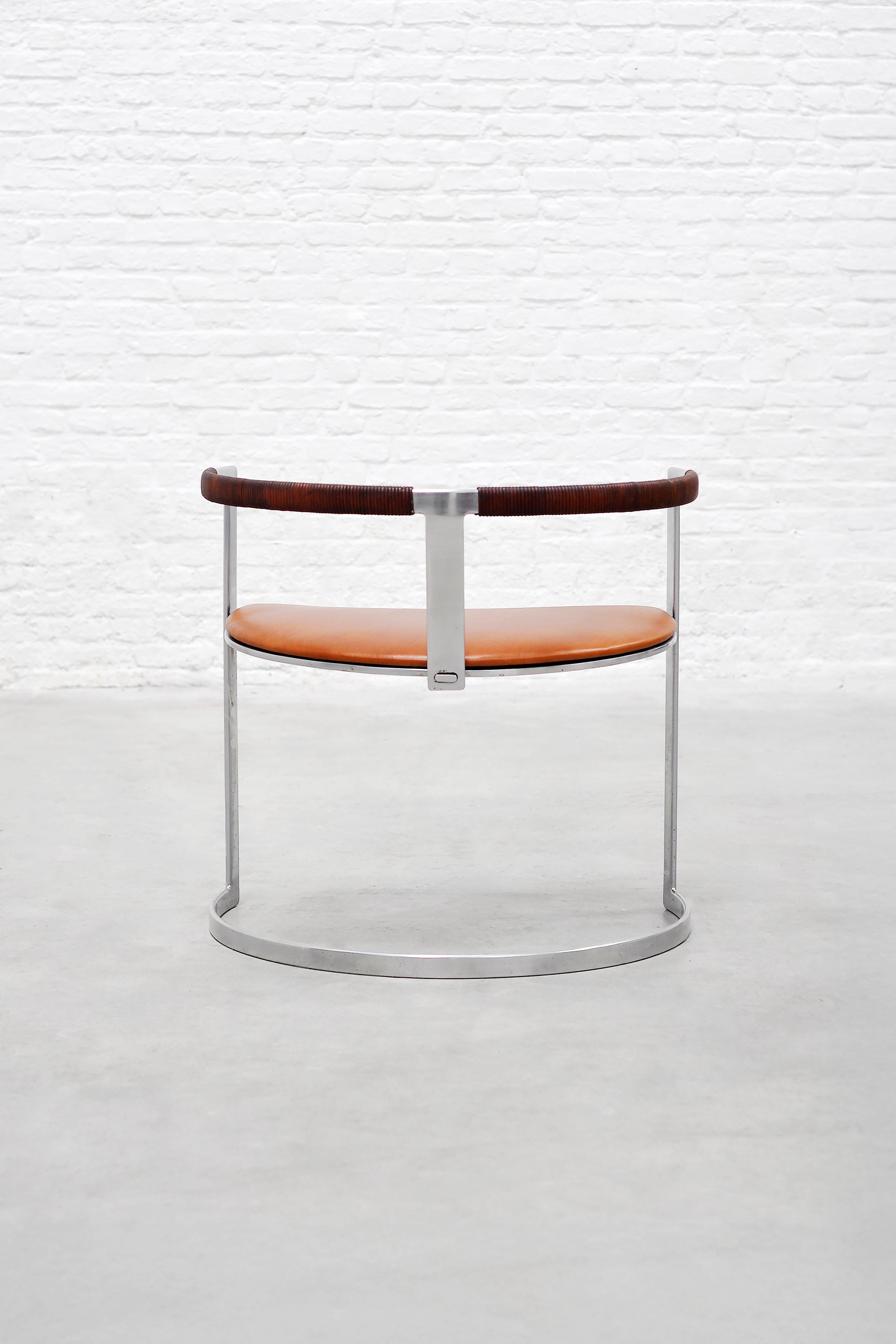 Mid-20th Century Preben Fabricius & Jørgen Kastholm Model BO-591 chair  for BO-EX, Denmark, 1960s