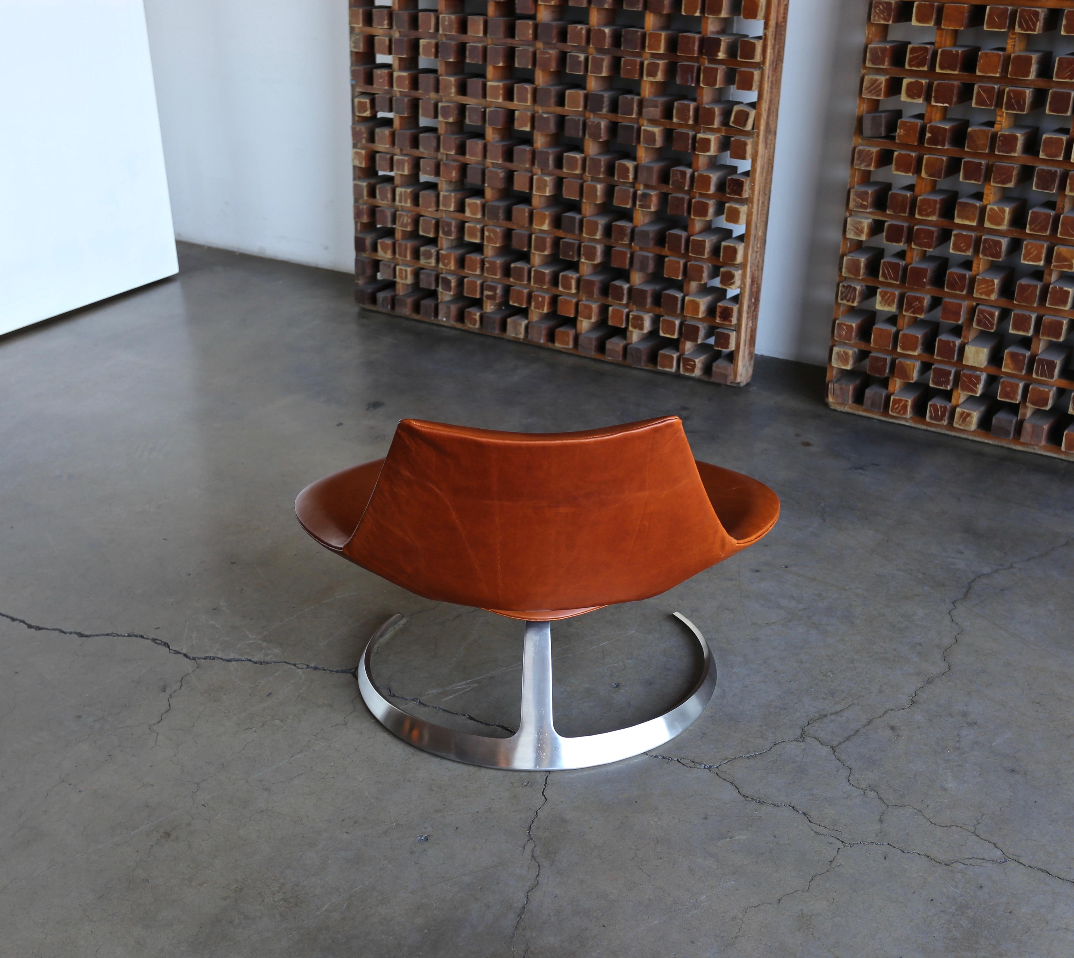 Preben Fabricius & Jørgen Kastholm Scimitar Chair by Ivan Schlecter, circa 1965 3