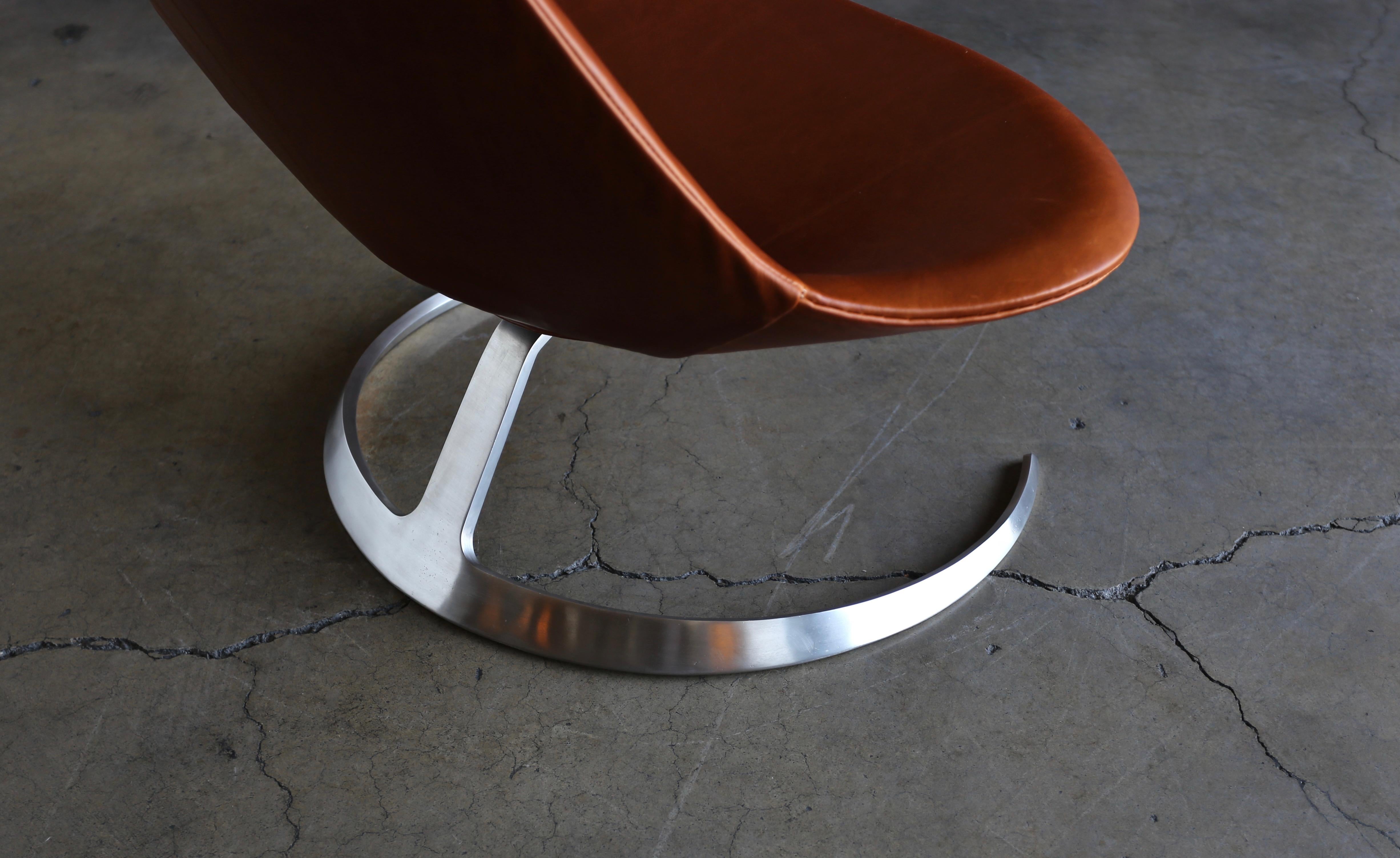 Preben Fabricius & Jørgen Kastholm Scimitar Chair by Ivan Schlecter, circa 1965 In Good Condition In Costa Mesa, CA