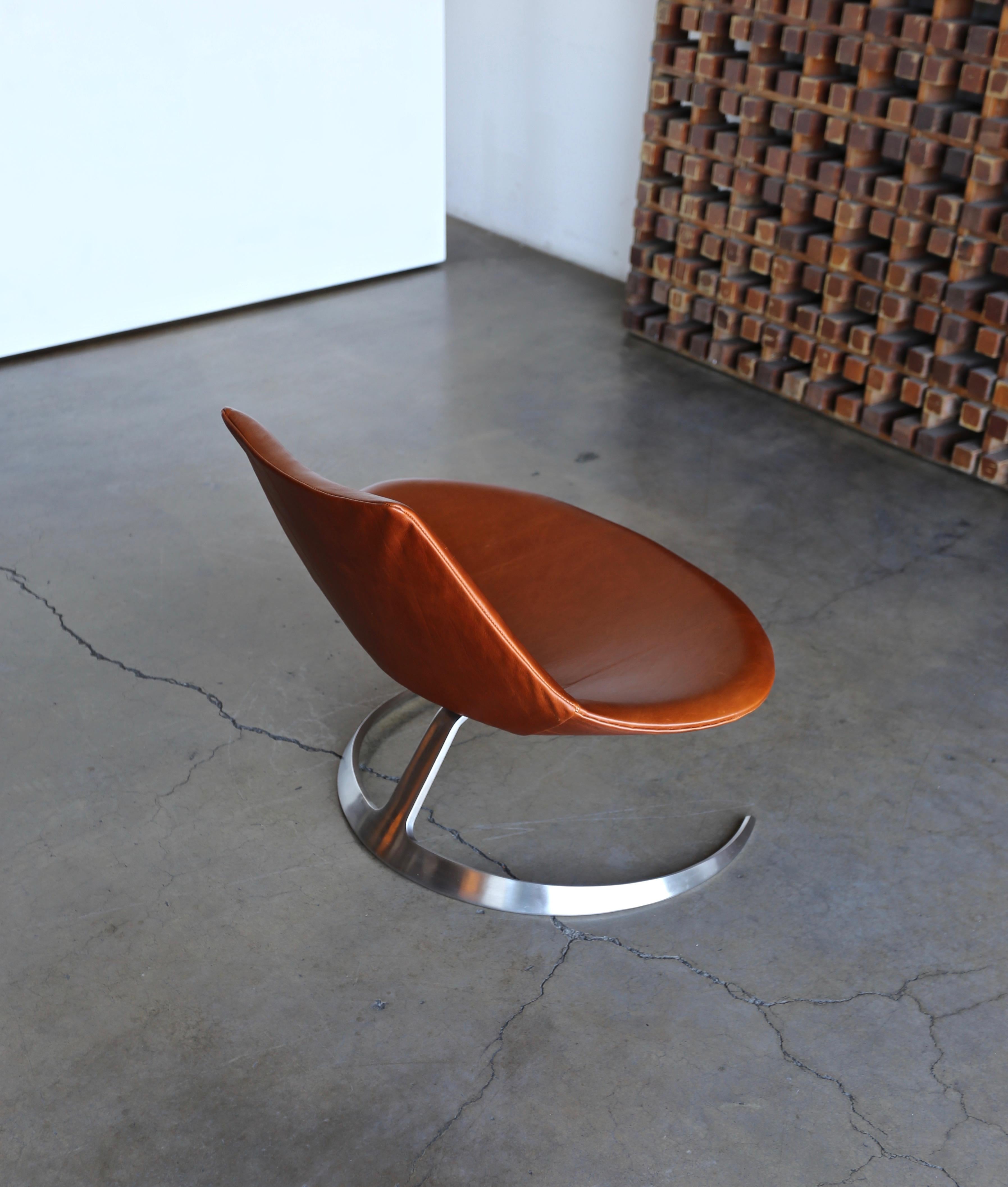 20th Century Preben Fabricius & Jørgen Kastholm Scimitar Chair by Ivan Schlecter, circa 1965