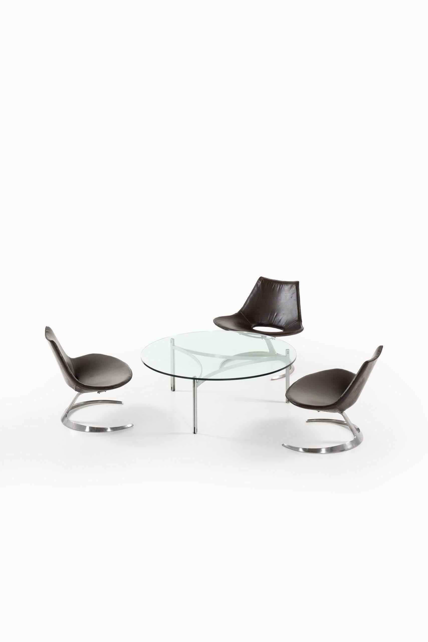 Scandinavian Modern Preben Fabricius & Jørgen Kastholm Seating Group by Ivan Schlecter in Denmark For Sale