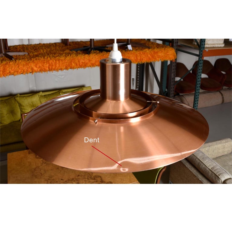 Preben Fabricius & Jørgen Kastholm Tiered Copper Danish Ceiling Pendant Light For Sale 4