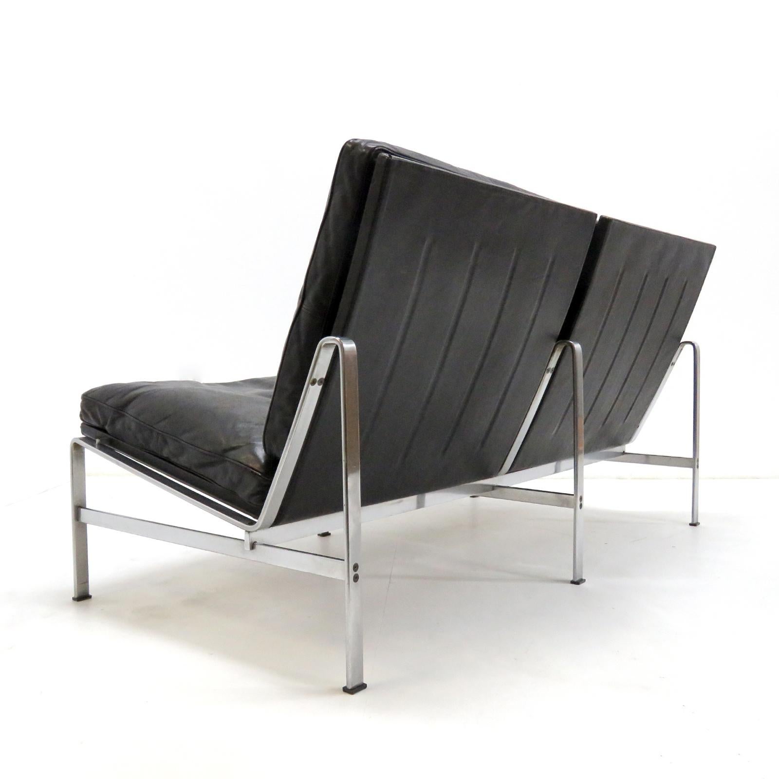 Allemand Preben Fabricius & Jørgen Kastholm Canapé deux places 'FK 6720', 1960 en vente
