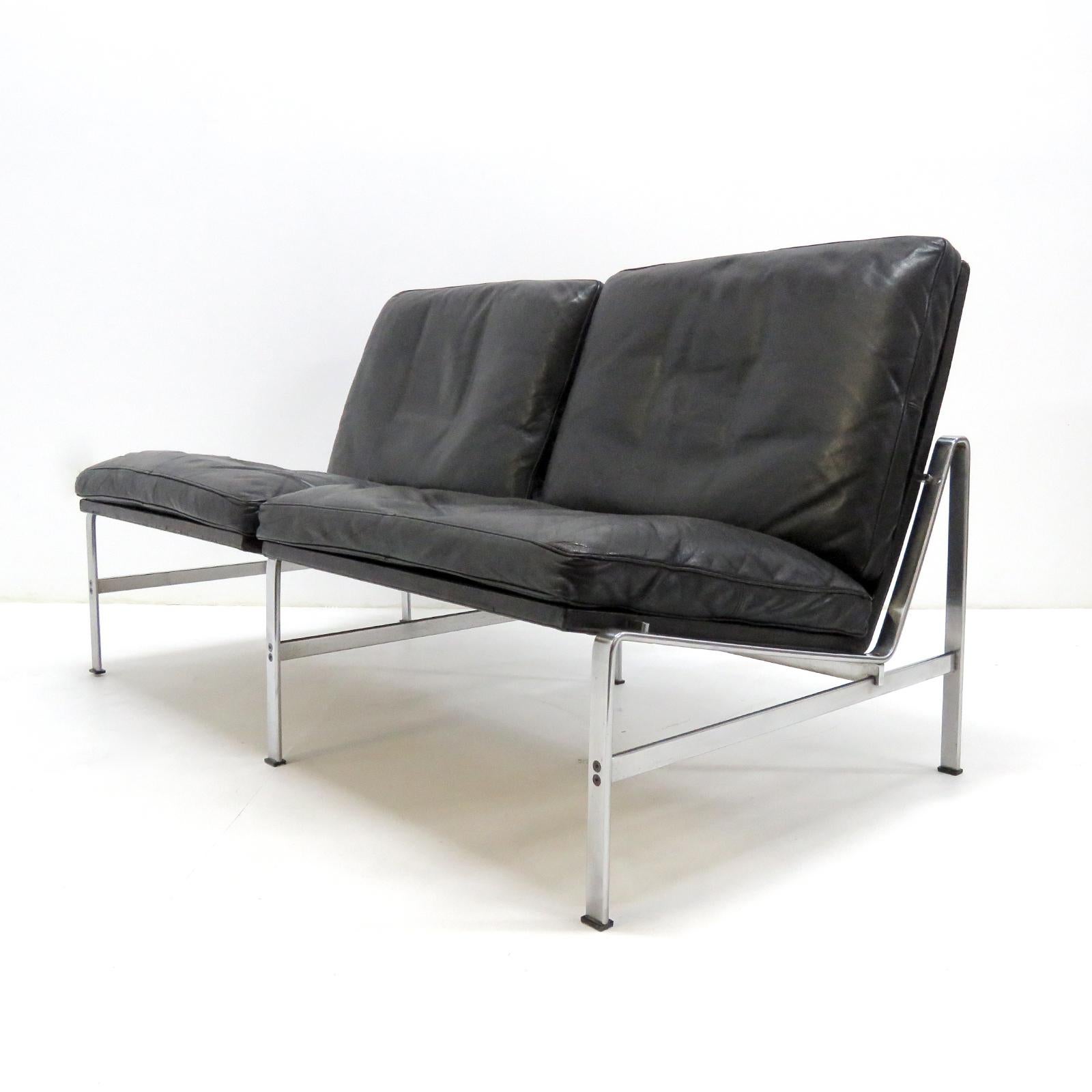 Preben Fabricius & Jørgen Kastholm Two Seater Sofa 'FK 6720', 1960 In Good Condition In Los Angeles, CA