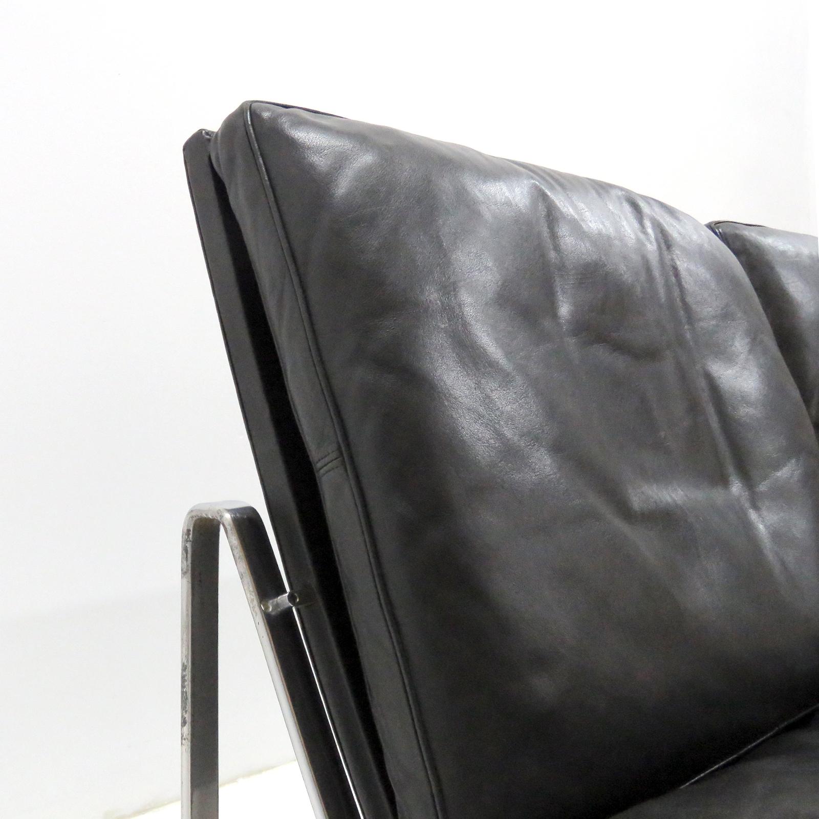 Steel Preben Fabricius & Jørgen Kastholm Two Seater Sofa 'FK 6720', 1960 For Sale