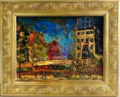 French impressionist Parisian cityscape Belle Epoque Paris Moulin Rouge