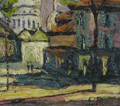 Preben Rasmussen 'Danish', Oil on Board, Sacré Cœur Paris