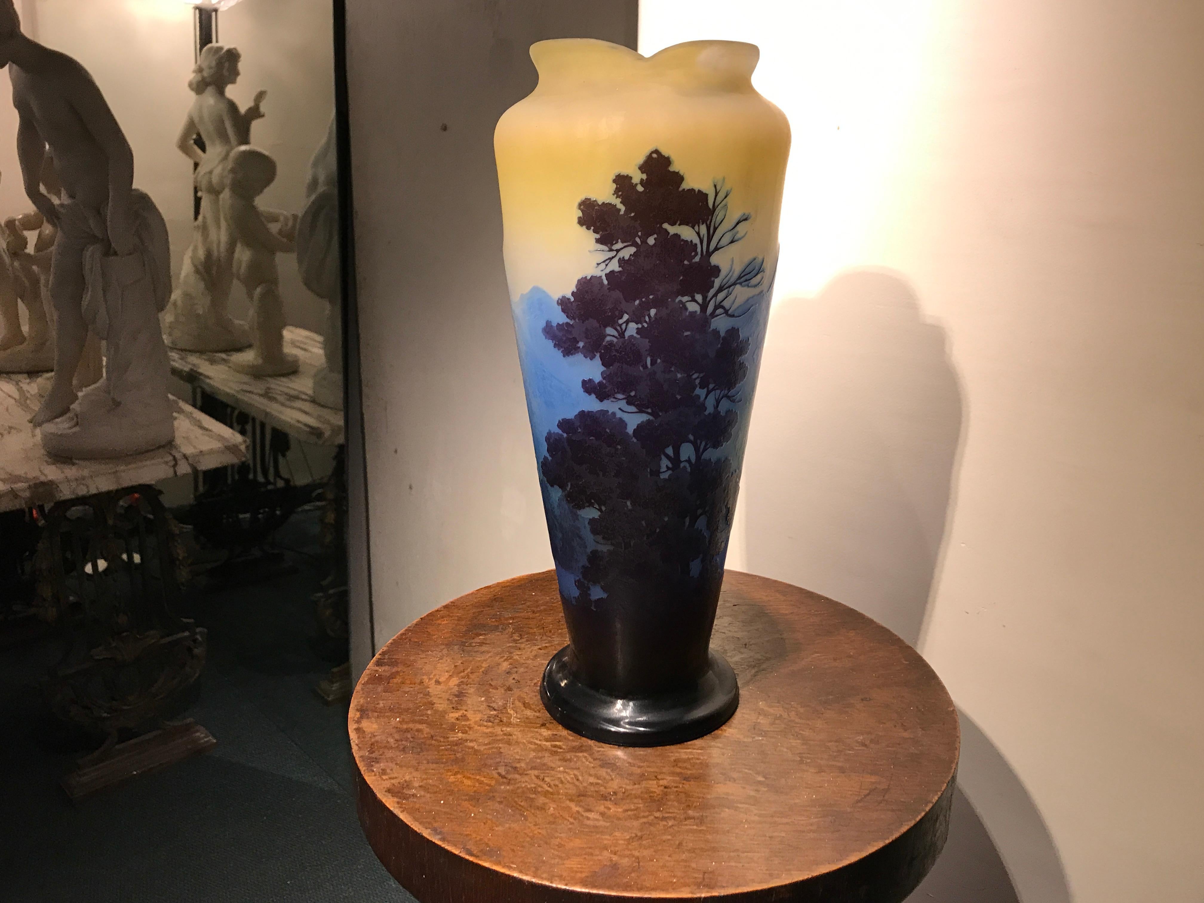 Vase, Sign: Gallé, Style: Jugendstil, Art Nouveau, Liberty, 1905 For Sale 14