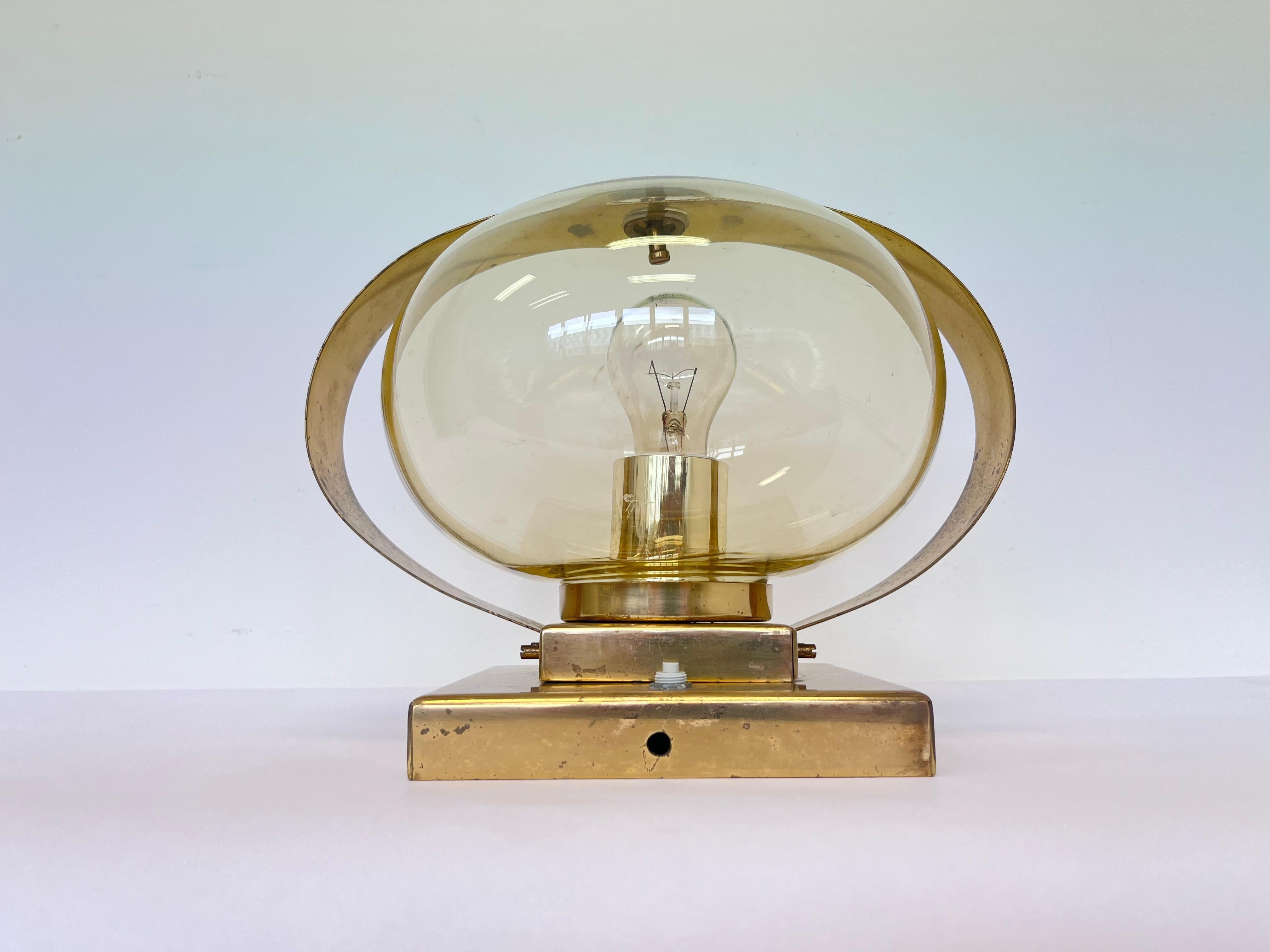 Ceco Lampada da parete o da tavolo Preciosa Gold / Kamenický Šenov, anni '70 in vendita