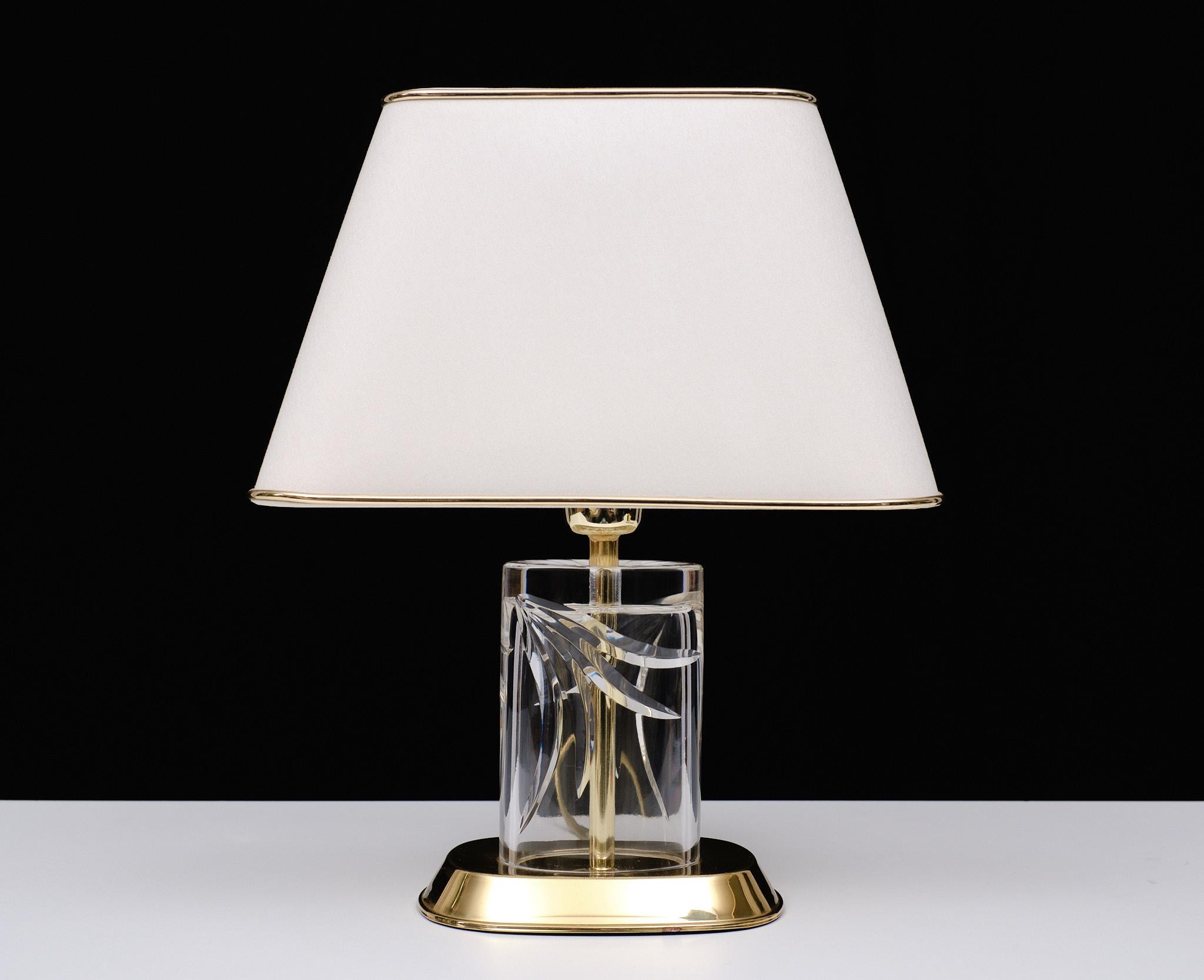 Hollywood Regency Preciosa Top quality pristine Bohemian Crystal Table  lamp Czech Republic For Sale