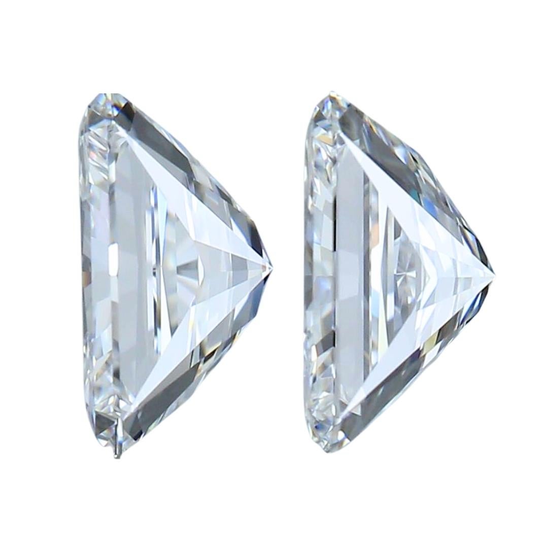Precious 1.82ct Ideal Cut Pair of Diamonds - GIA Certified In New Condition In רמת גן, IL