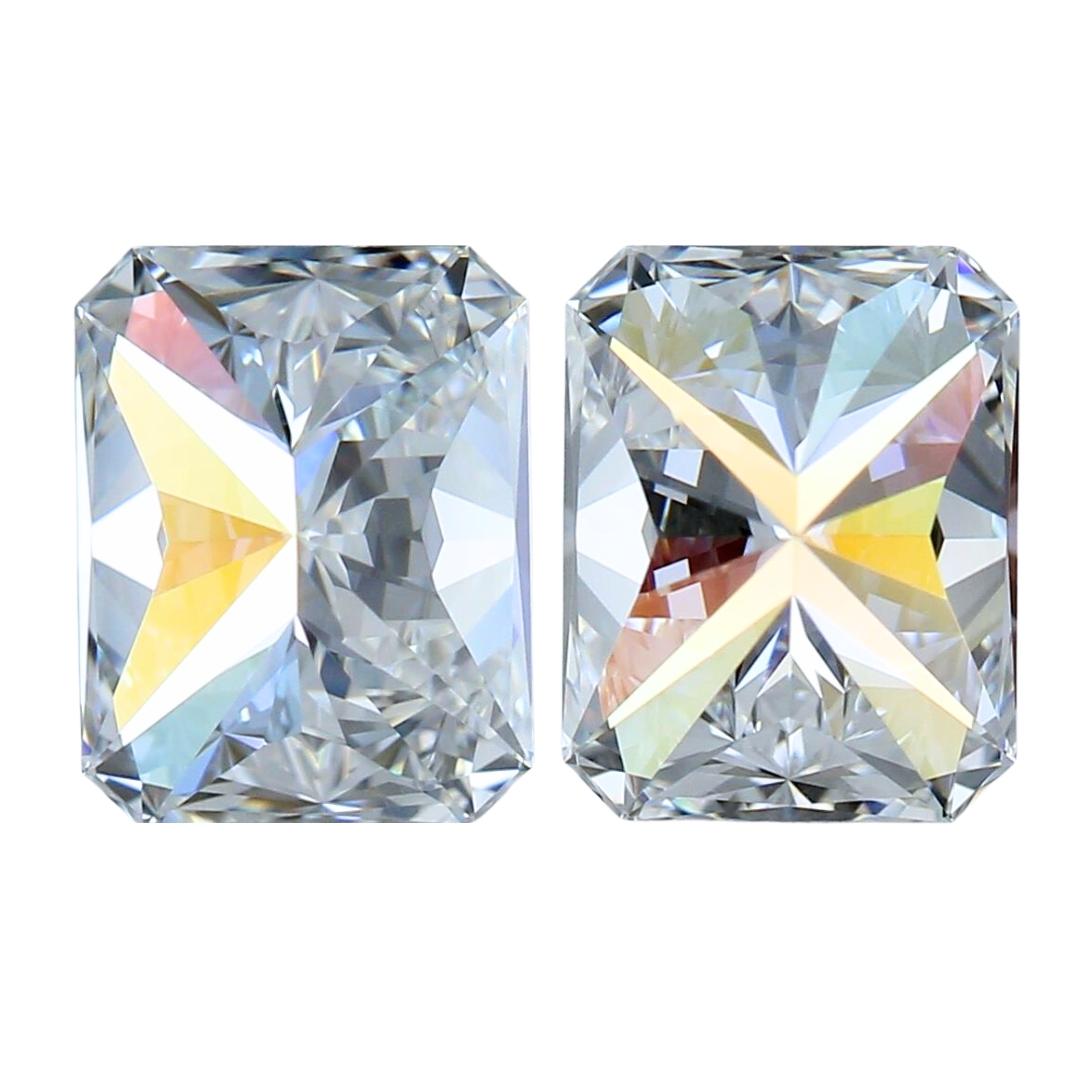Paire de diamants de taille idéale de 1,82 carat, certifiés GIA 1