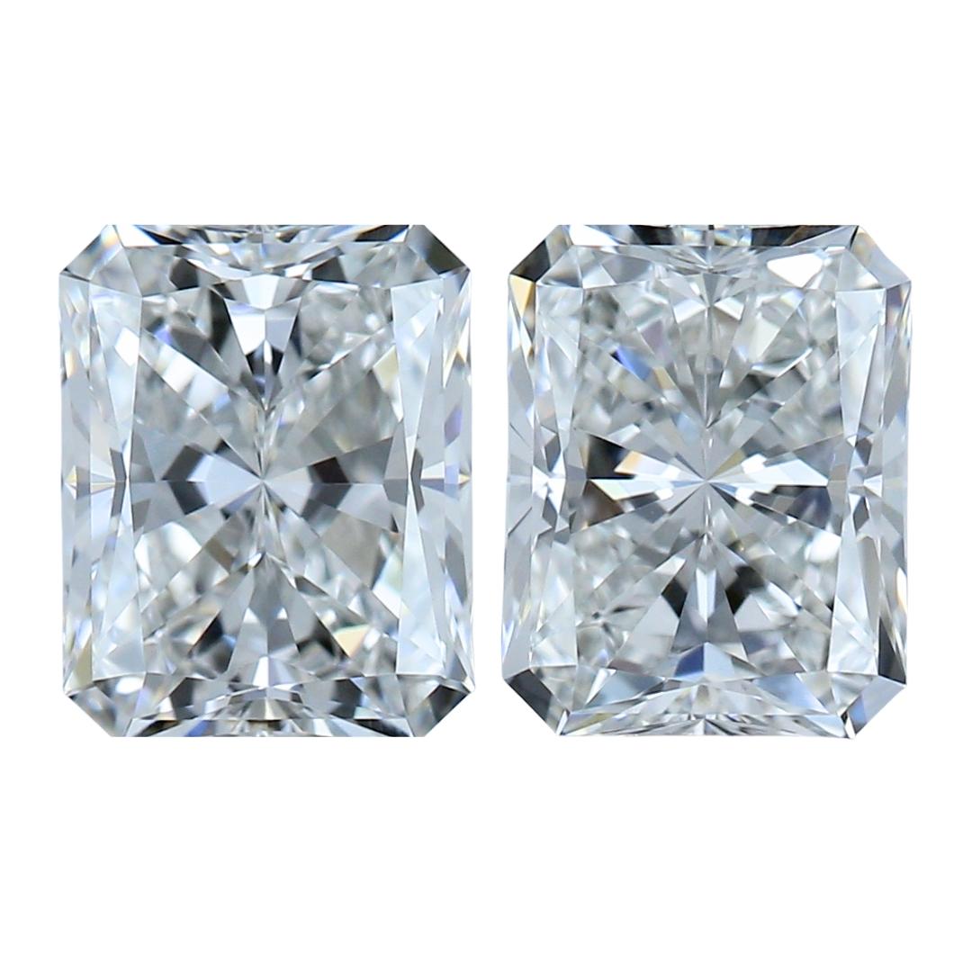 Paire de diamants de taille idéale de 1,82 carat, certifiés GIA 3