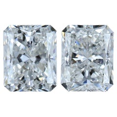 Paire de diamants de taille idéale de 1,82 carat, certifiés GIA