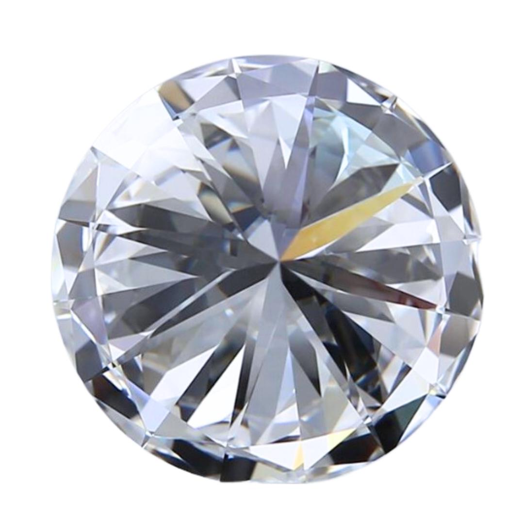 Précieux diamant rond taille idéale de 3.00 ct - certifié GIA Pour femmes en vente