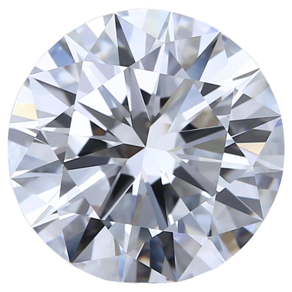 Précieux diamant rond taille idéale de 3.00 ct - certifié GIA en vente