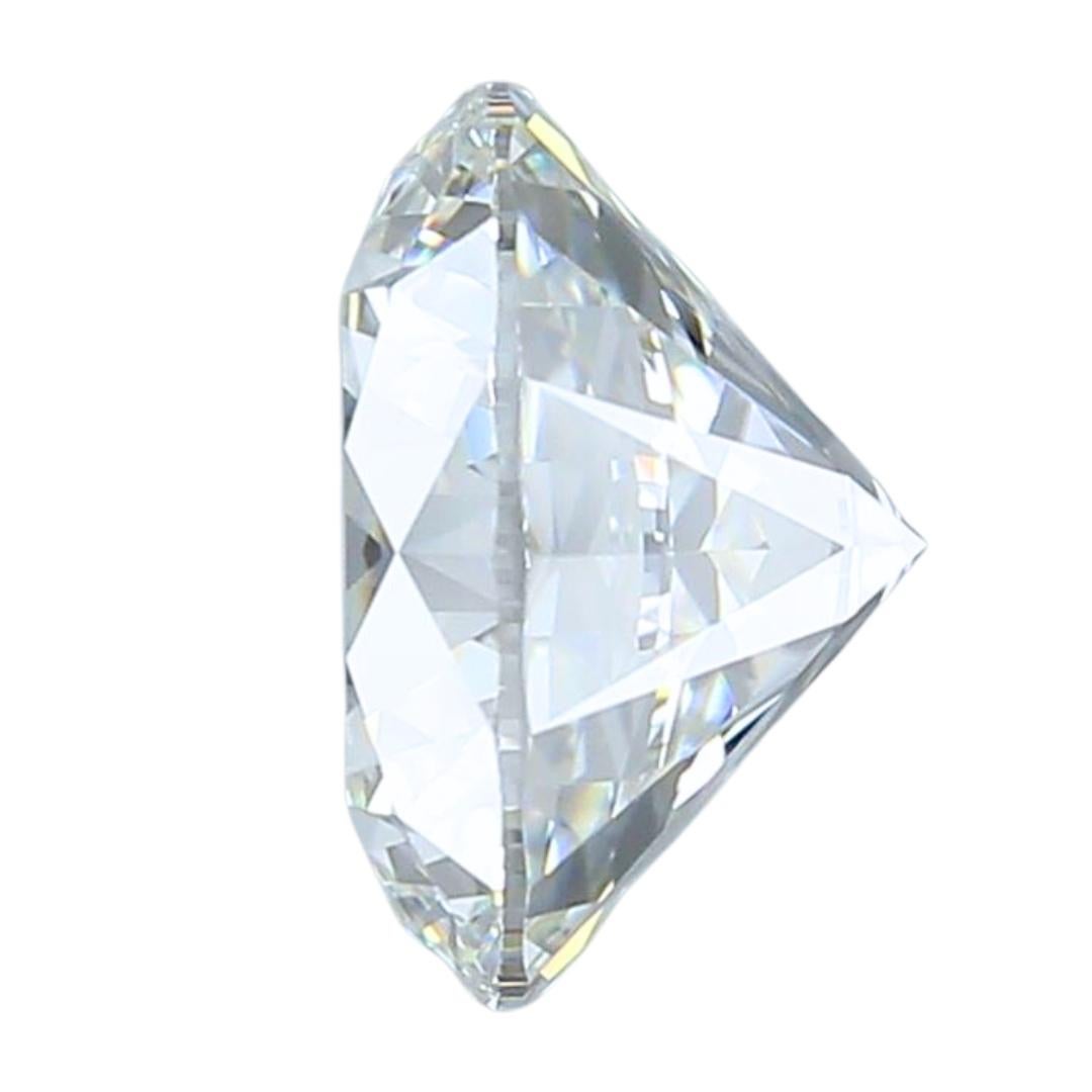Round Cut Precious 4.01ct Ideal Cut Round-Shaped Diamond - GIA Certified For Sale