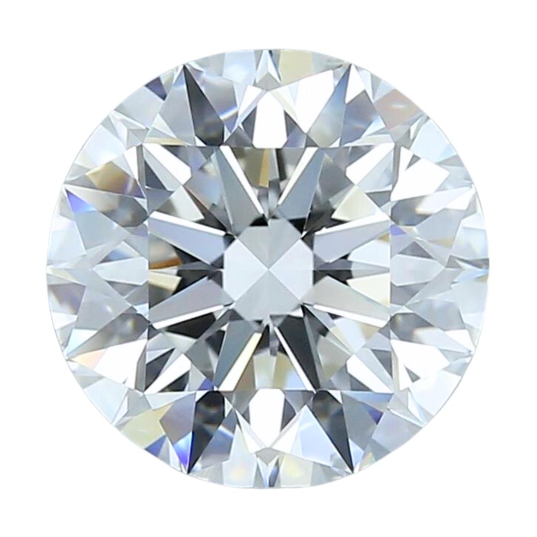Precious 4.01ct Ideal Cut Round-Shaped Diamond - GIA Certified For Sale 1