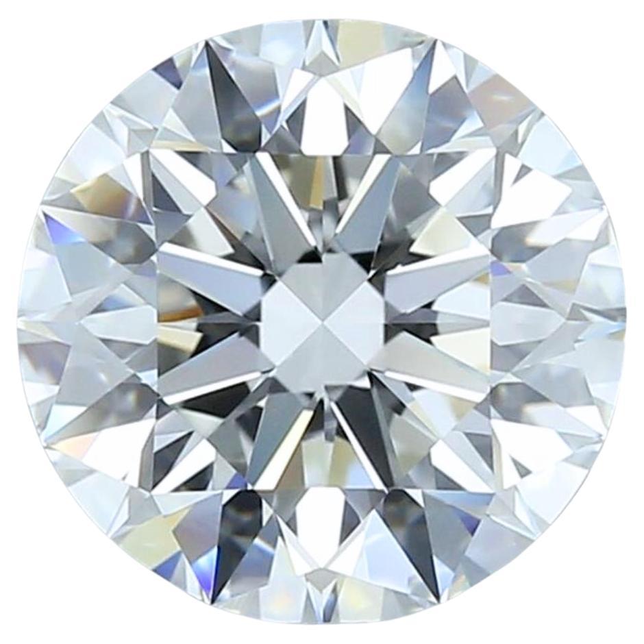 Precioso diamante redondo de talla ideal de 4,01 ct - Certificado GIA en venta