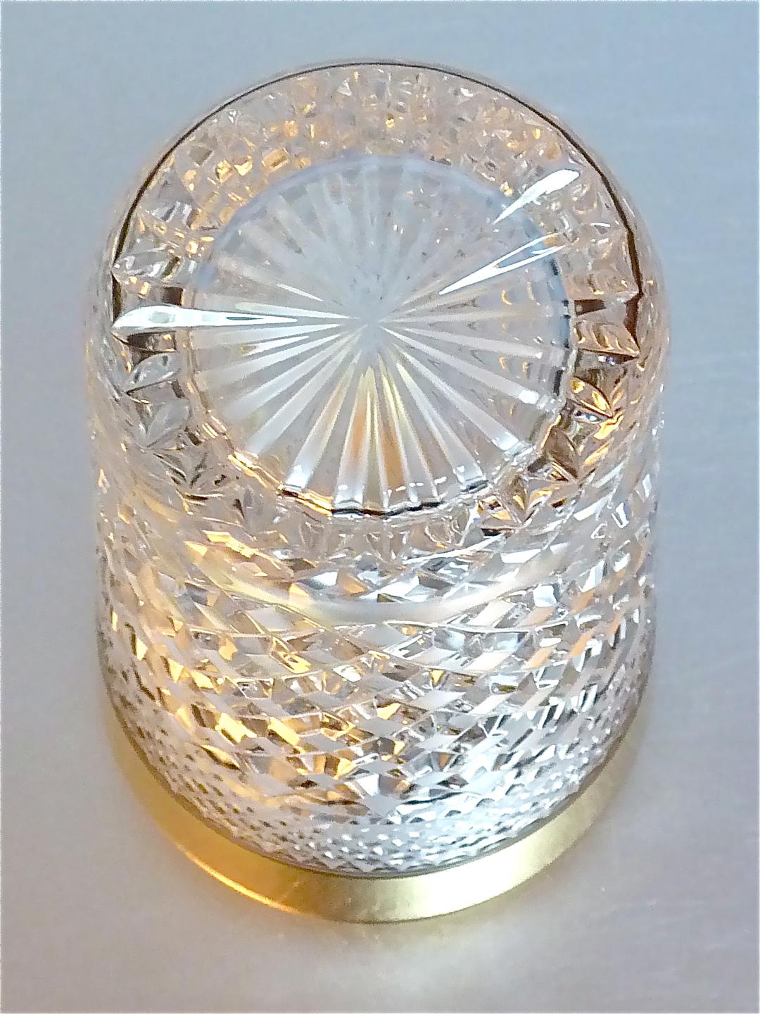 Precious 6 Water Glasses Gold Crystal Glass Tumbler Josephinenhuette Moser For Sale 3
