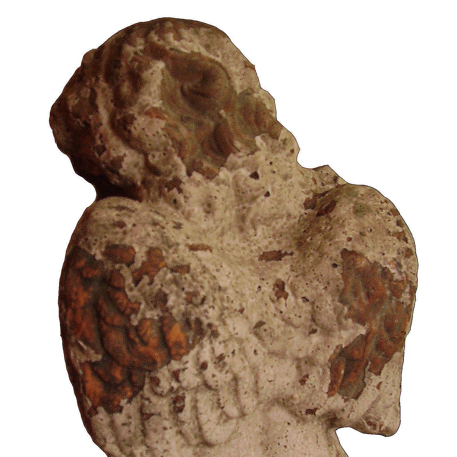 Fait main Precieuse et ancienne statue italienne d'un « chérubin » en terre cuite faite à la main en vente