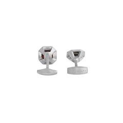 Bouton de manchette précieux en argent sterling avec grenat rouge (édition limitée)