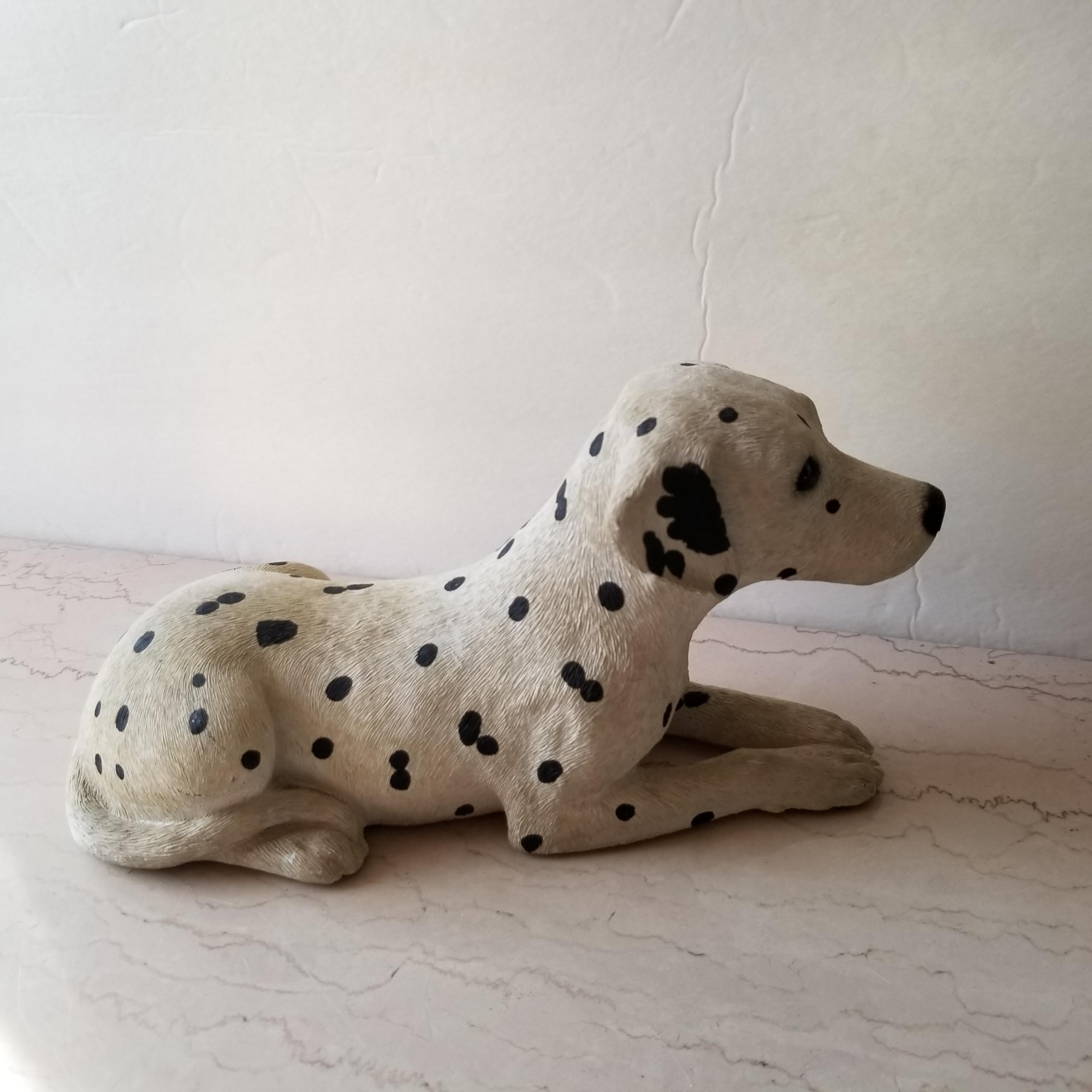 Precious Dalmation Dog Sculpture Sandicast by Sandra Brue San Diego, Calif 1986 2