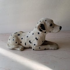 Precious Dalmation Dog Sculpture Sandicast by Sandra Brue San Diego, Calif 1986