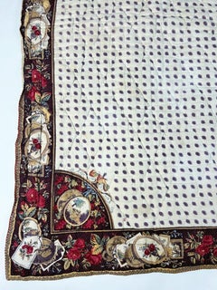 Precious french block printed quilt from the Louis XVI period French Circa 1780