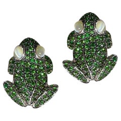 Precious Frog Tsavorite 18K Gold Ring for Her