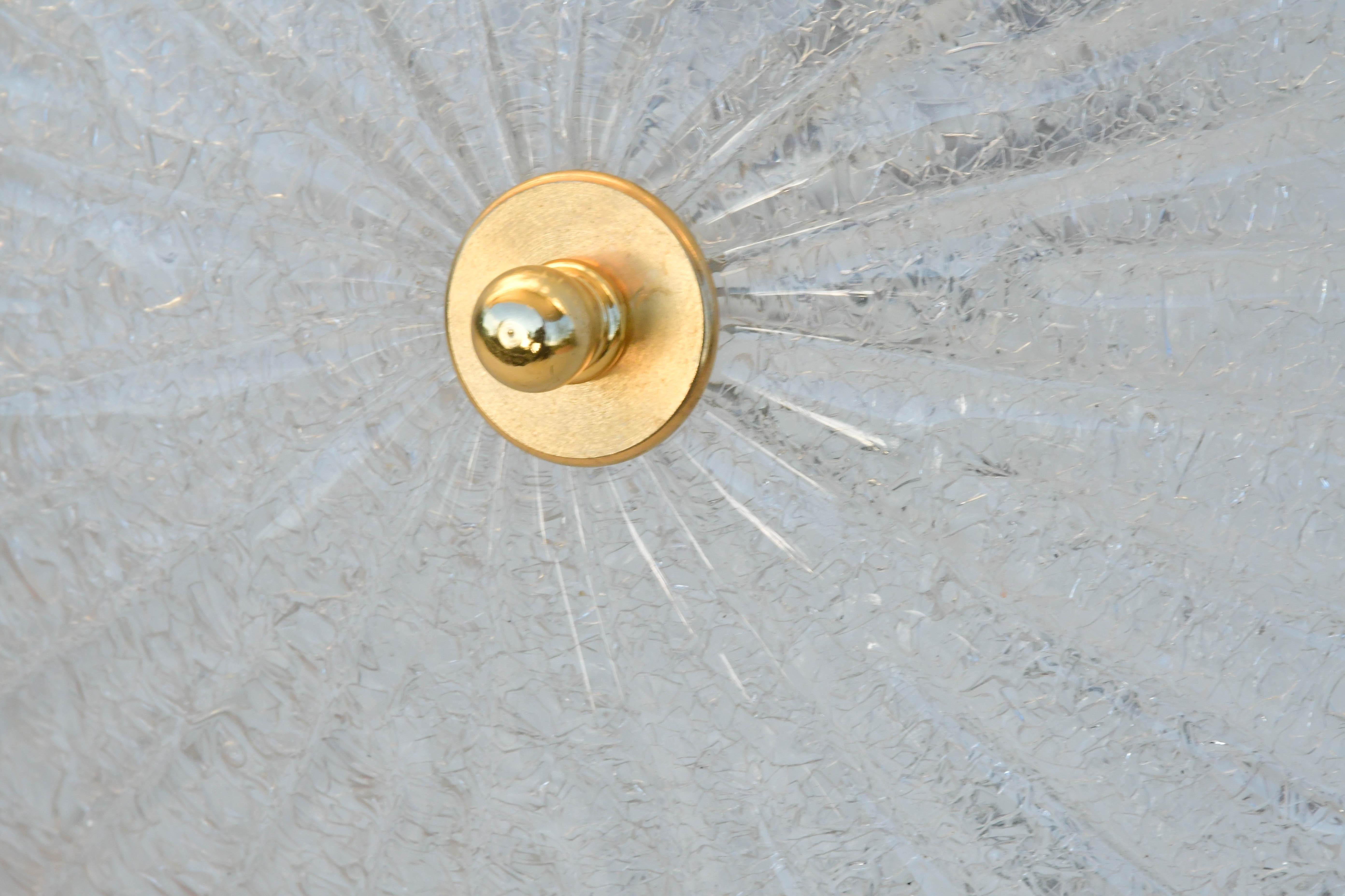 Precious Italian Pink Murano Glass Ceiling Fixture, Murano, 1970 en venta 7