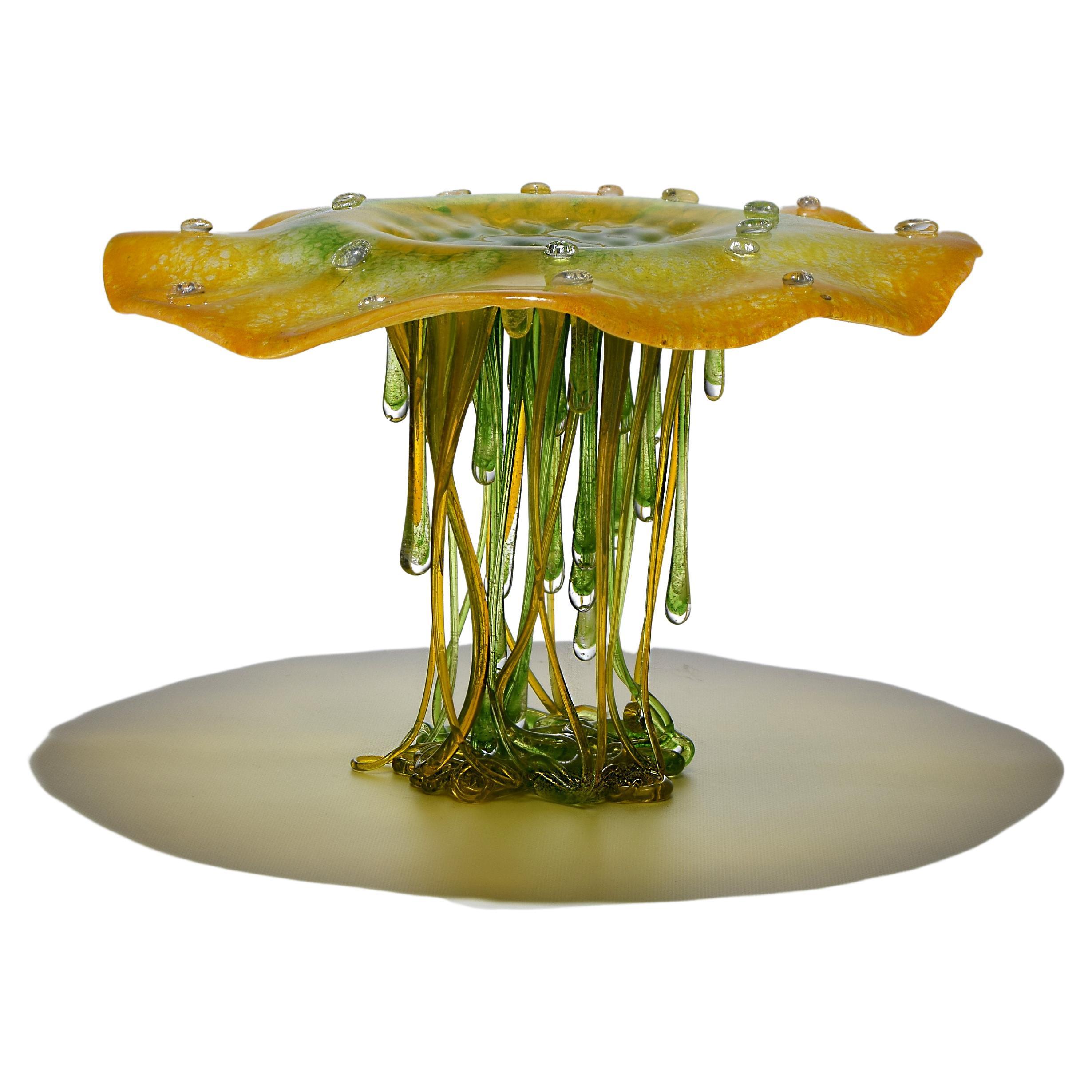 "Precioso", Centro de mesa de cristal de Murano, Hecho a mano en Italia, Diseño único, 2022