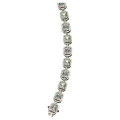 Edelstein-Diamantarmband aus 18 Karat Gold für ihr
