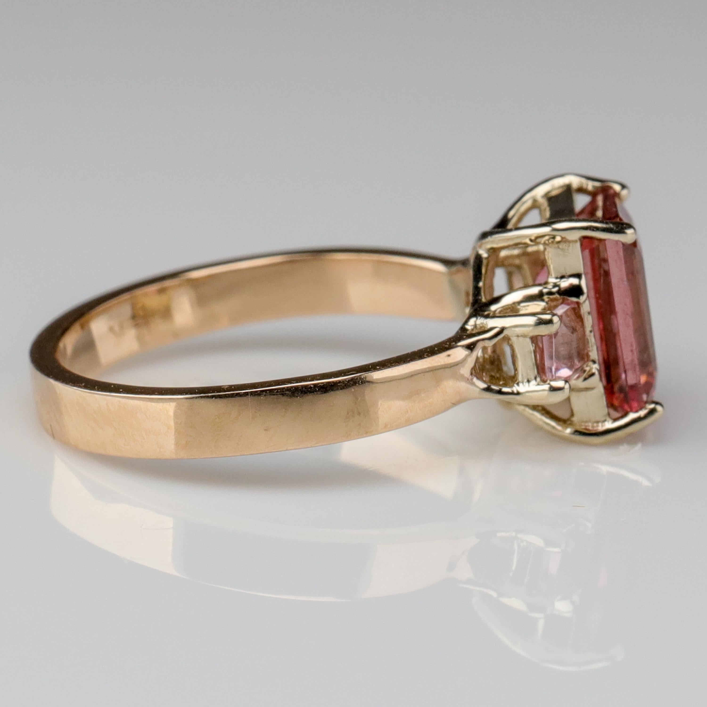 Contemporary Precious Topaz Engagement Ring Diamond Alternative