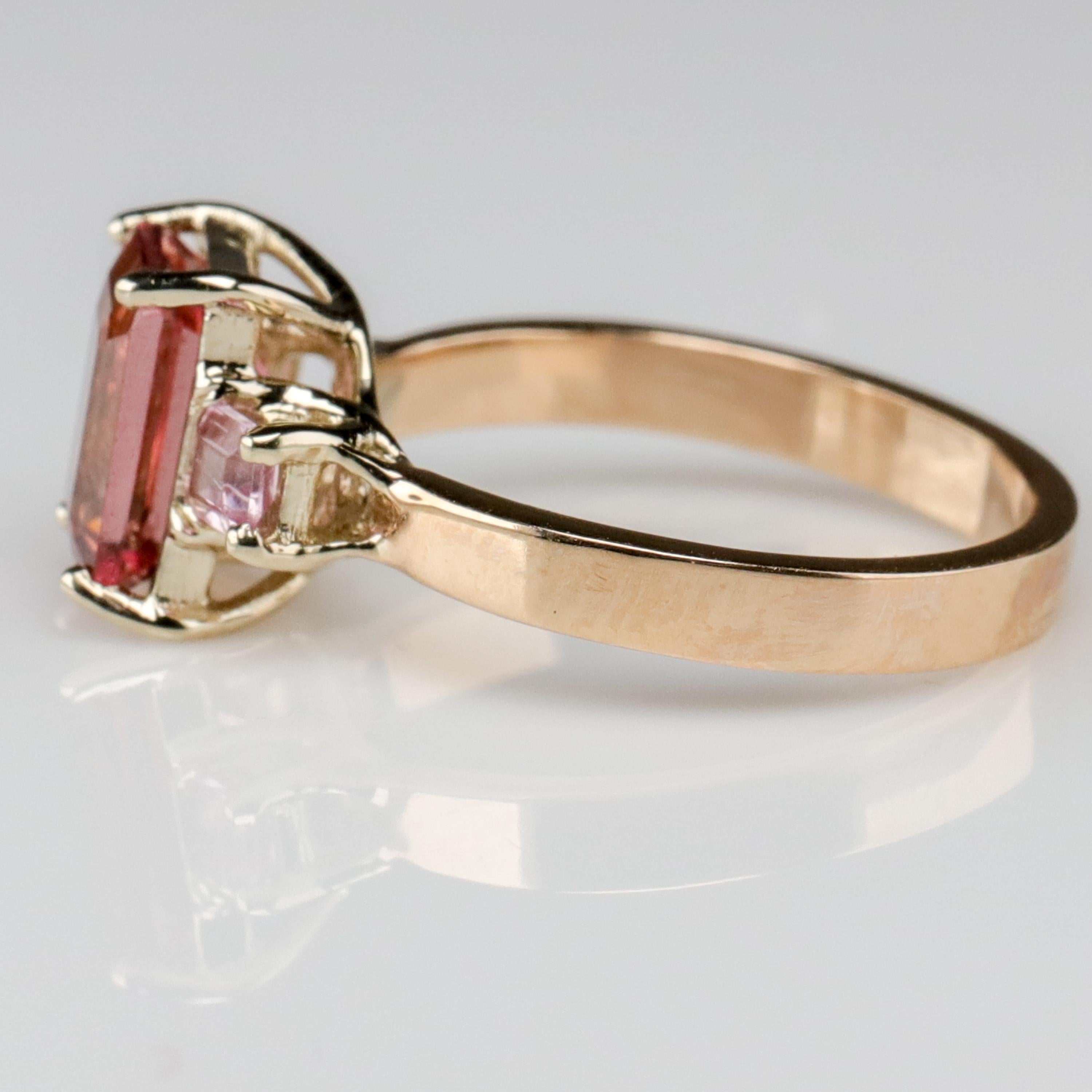 Emerald Cut Precious Topaz Engagement Ring Diamond Alternative