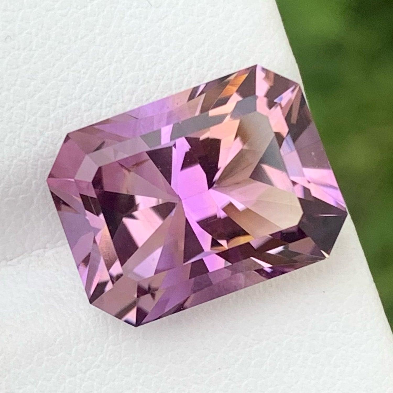 Precision Cut Bolivia Ametrine Gemstone, Available For Sale Natural High Quality  Loupe Clean Clarity 9.75 Carats Loose Certified Ametrine Gemstone From Bolivia.

Product Information:
GEMSTONE: TYPE	Precision Cut Bolivia Ametrine Gemstone
WEIGHT: