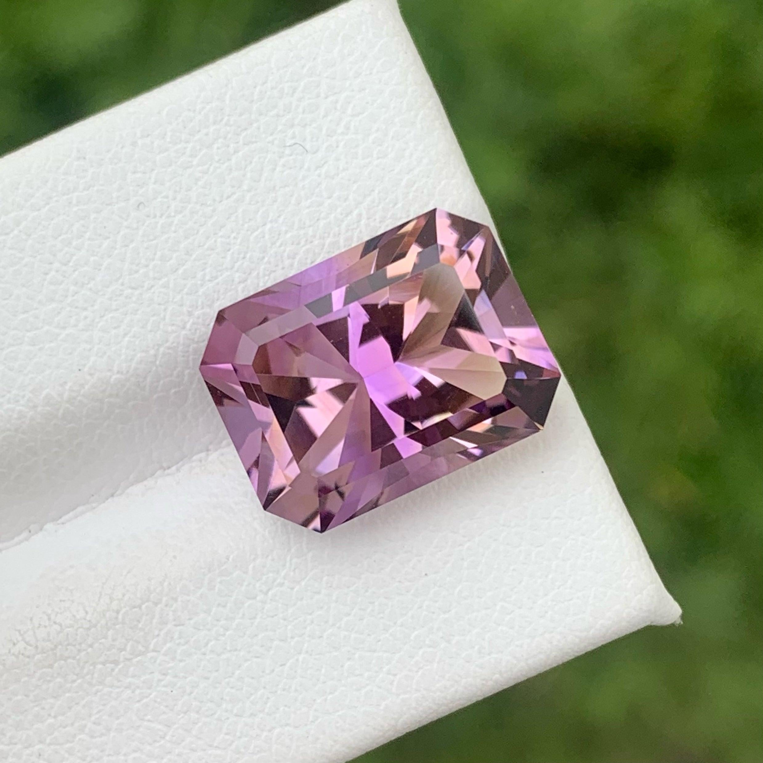 Modern Precision Cut Bolivia Ametrine Gemstone 9.75 Cts Sparkling Ametrine for Jewelry For Sale