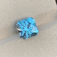 Precision Cut Sky Blue Topaz Square Octagon Shape Gemstone for Ring Jewelry 9mm