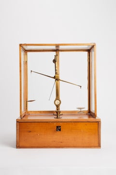 Precision demountable scale for travel, France 1880.