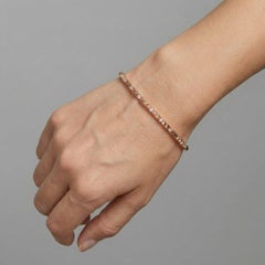 Precision Round Cut Diamonds 14K (or 18k upon request) Gold Bracelet