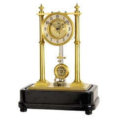 Antique precision table regulator with electric winding system BRUXELLES XX century