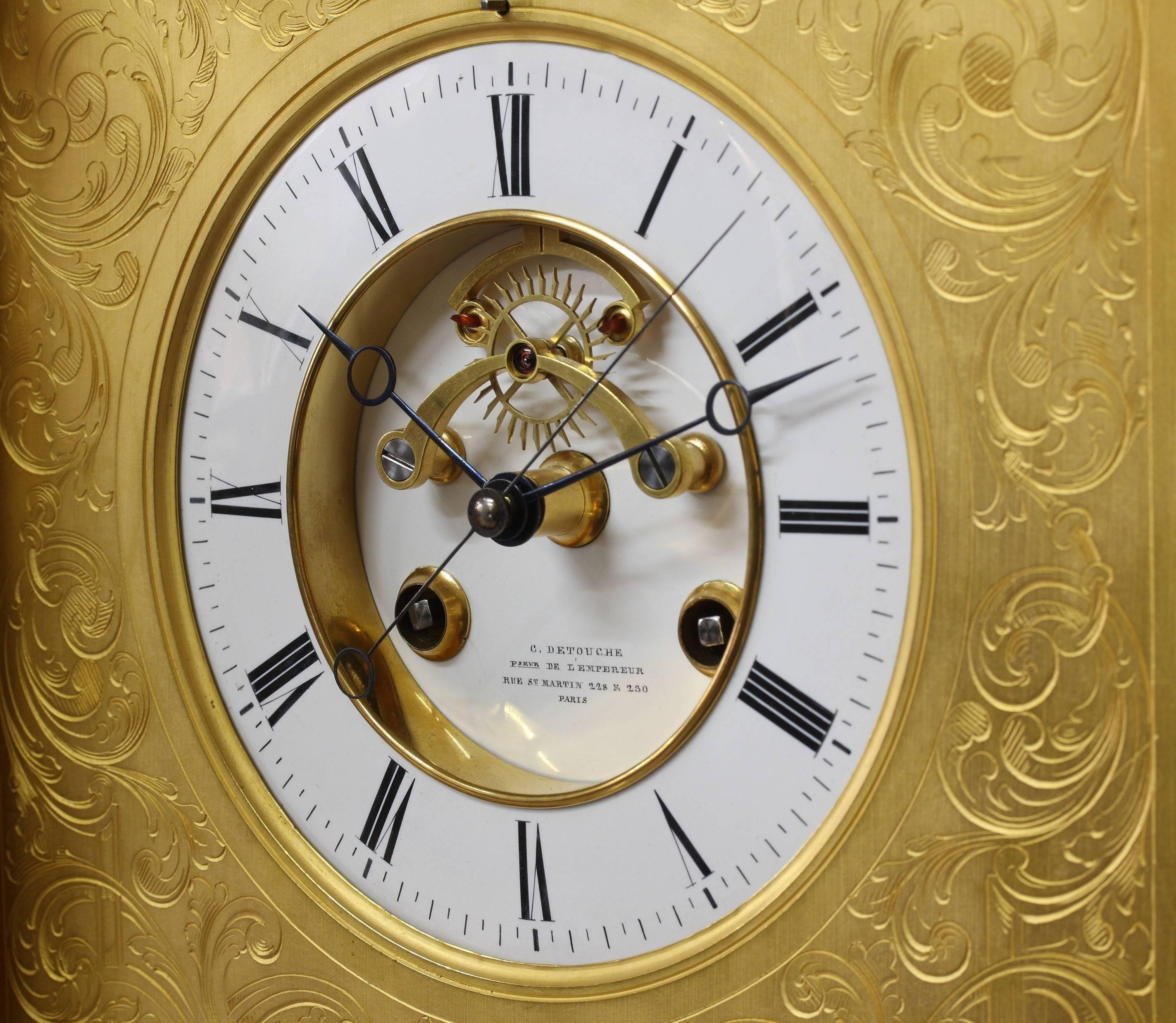 Precision Table Regulator with Perpetual Calendar by Constantin Detouche For Sale 2