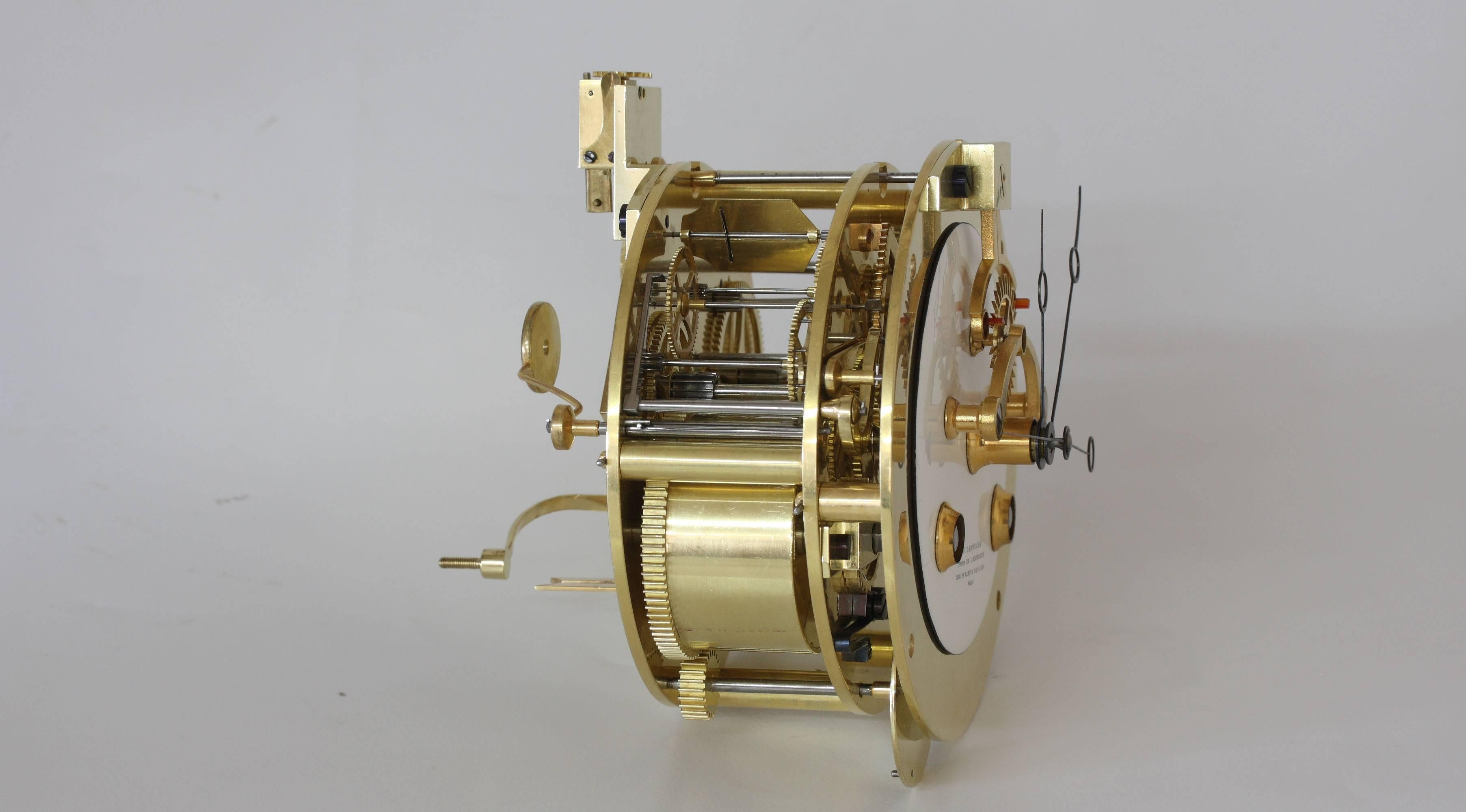Precision Table Regulator with Perpetual Calendar by Constantin Detouche For Sale 5
