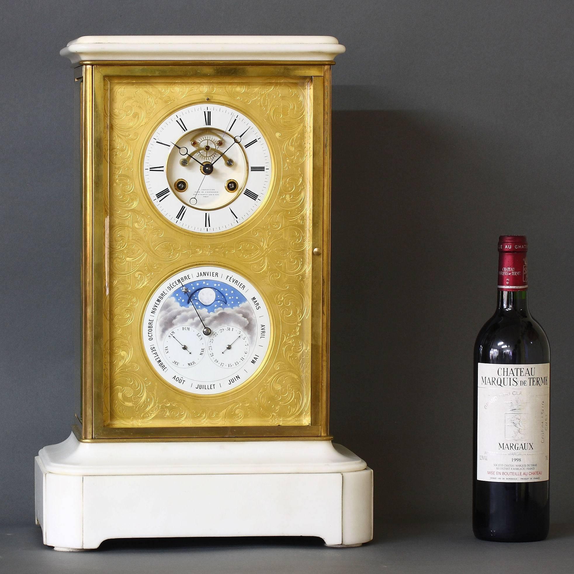 Precision Table Regulator with Perpetual Calendar by Constantin Detouche For Sale 7