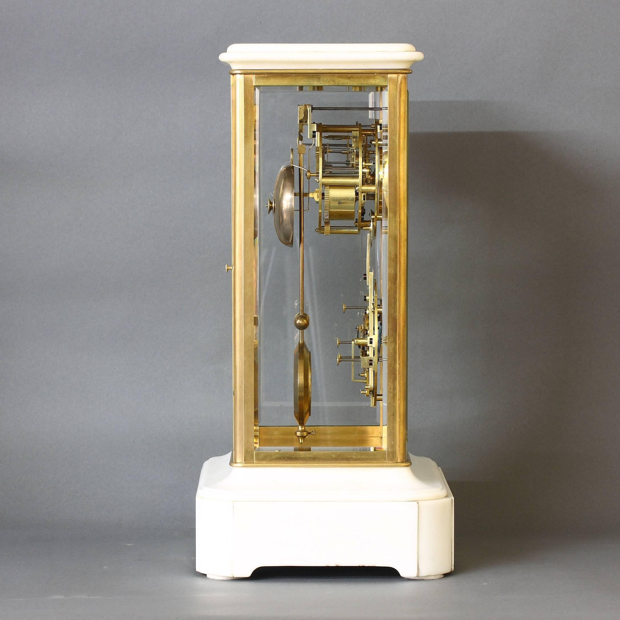 French Precision Table Regulator with Perpetual Calendar by Constantin Detouche For Sale