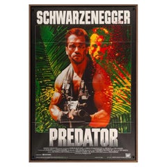 Predator (French) "Science Fiction" Walnut Frame Poster, 1987