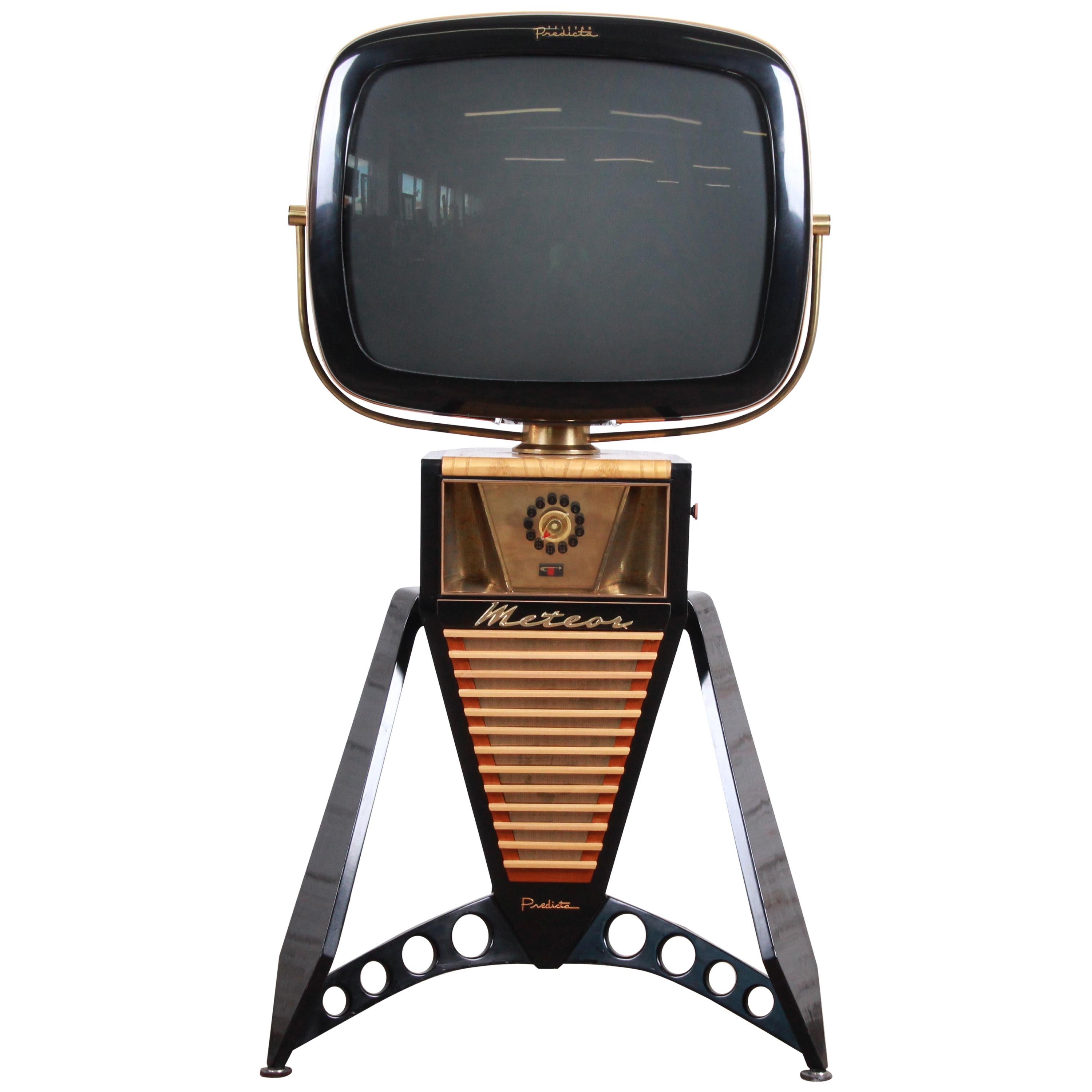 Predicta Meteor Mid-Century Modern Space Age Television by Telstar
