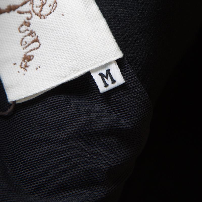 Preen by Thornton Bregazzi Black Waist Cutout Detail Fitted Dress M 1
