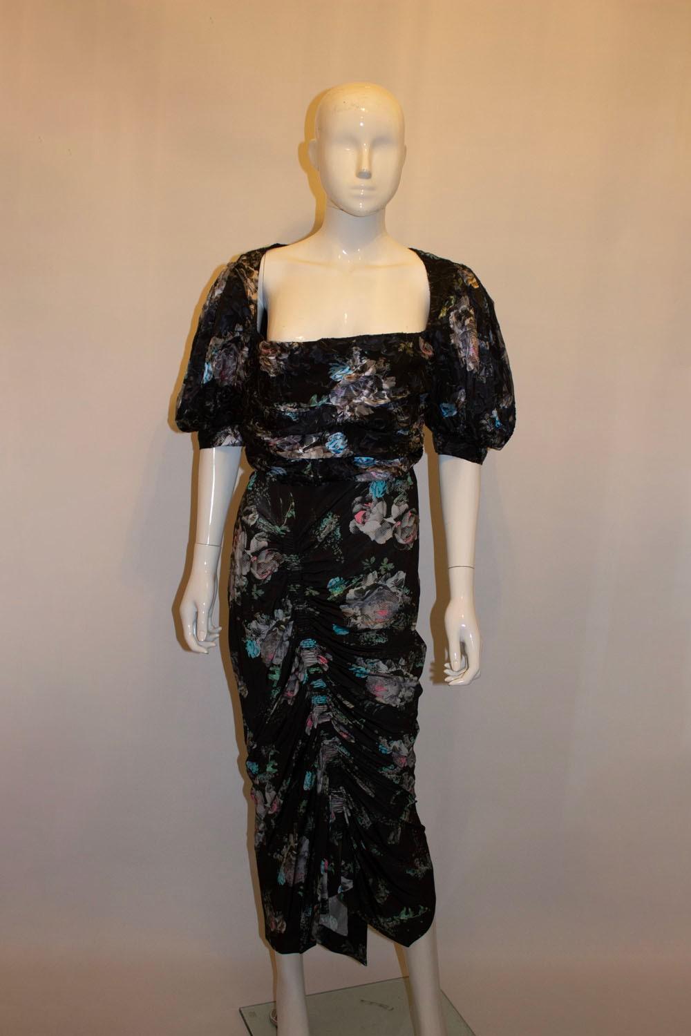 Preen by Thornton Bregazzi Floral Dress In Good Condition For Sale In London, GB